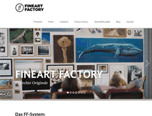 Tablet Screenshot of fineart-factory.com